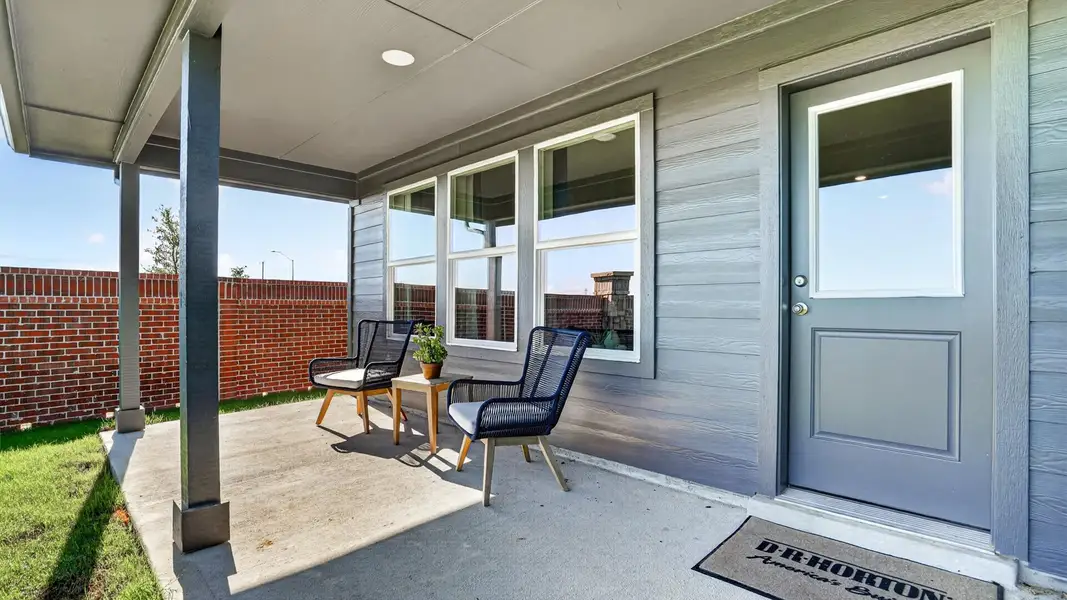 Exterior details and patio area of a home in Townes Landing, Fort Worth (Image 2). Exterior details and patio area of a home in Townes Landing, Fort Worth (Image 2).