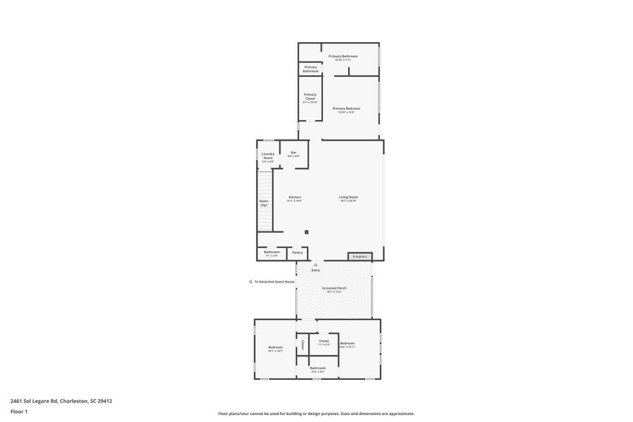 2D floor plan layout of this home in , Charleston, SC (Image 7).