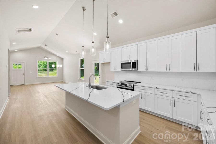 Furnished interior view inside a new home in , Statesville (Image 5).