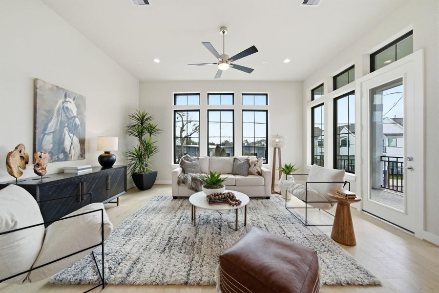 Furnished interior view inside a new home in Spring Valley Creek, Houston (Image 16).