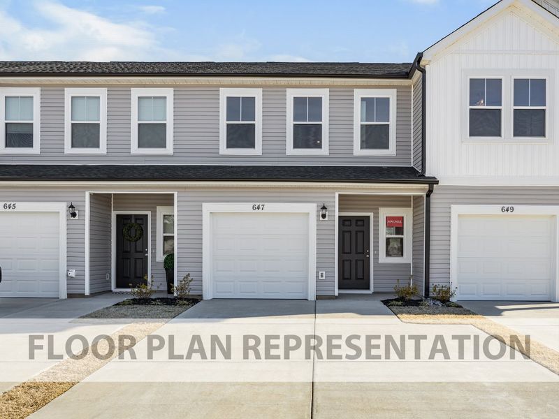 The Griffin 2 Bedroom Townhome Front Exterior View 1 | A New Plan by Ivey Homes The Griffin 2 Bedroom Townhome Front Exterior View 1 | A New Plan by Ivey Homes