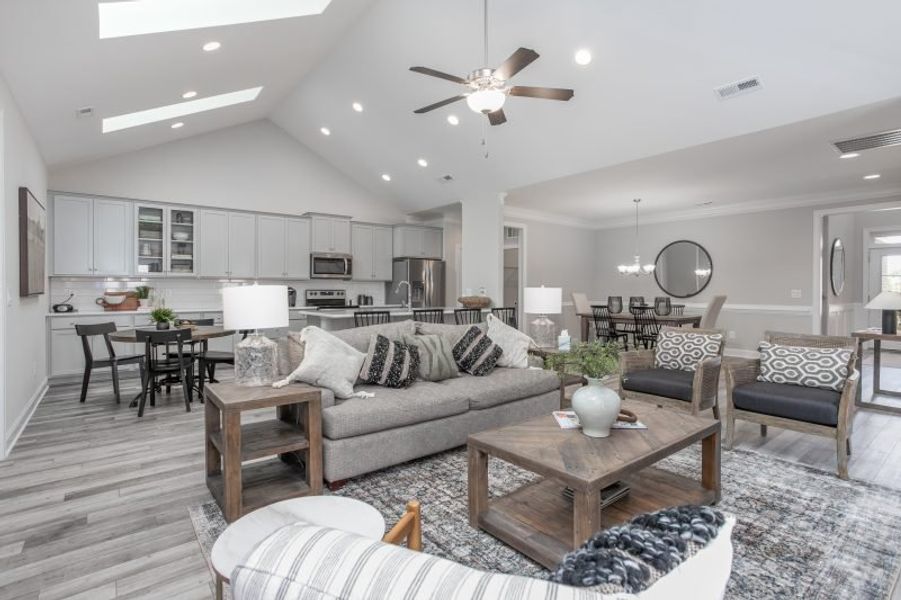 Representative furnished interior of a home built from the Manhattan by Keystone Homes NC in Weybridge, Burlington (Image 14). Representative furnished interior of a home built from the Manhattan by Keystone Homes NC in Weybridge, Burlington (Image 14).