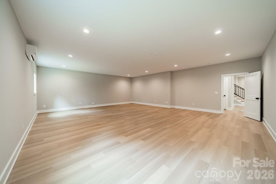 Room is pre-wired and ready to be a Movie Theater or Game Room