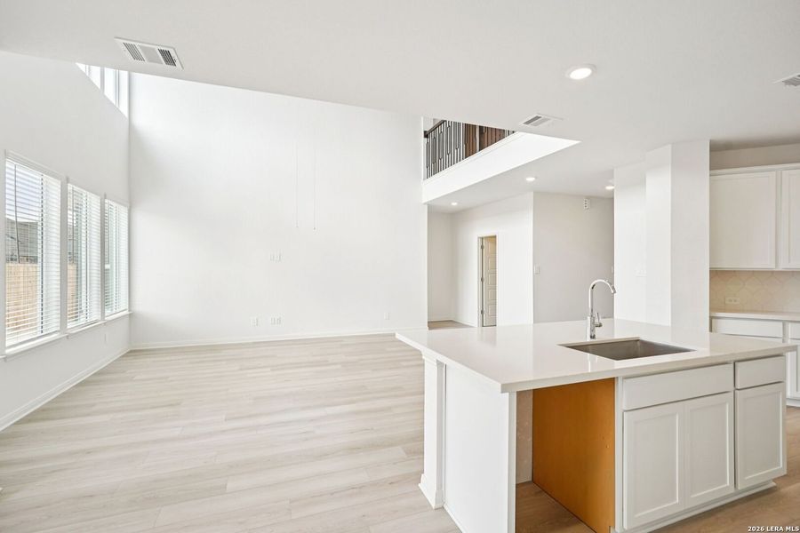 Furnished interior view inside a new home in Estancia Ranch - Classic Series, San Antonio (Image 11).