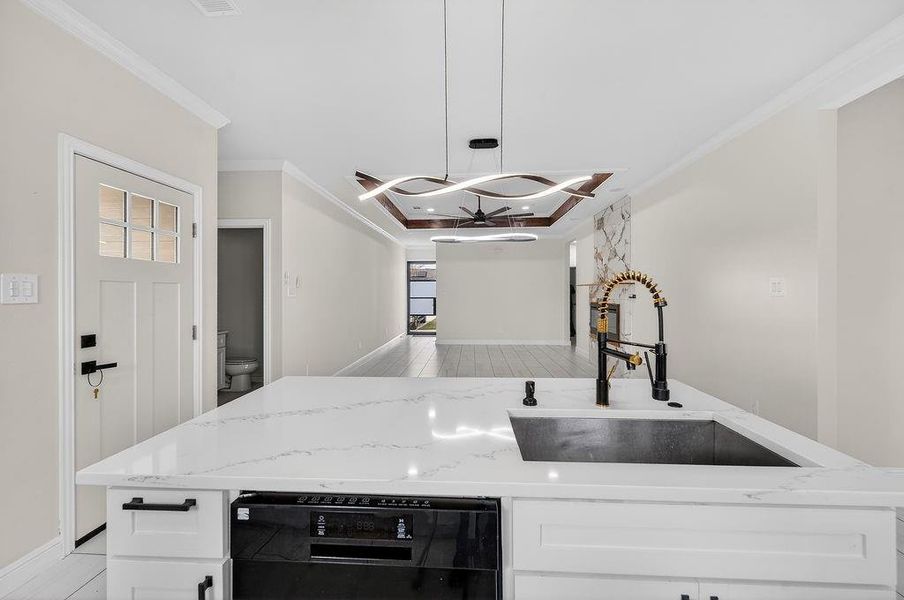 Furnished interior view inside a new home in , Gun Barrel City (Image 6). Furnished interior view inside a new home in , Gun Barrel City (Image 6).
