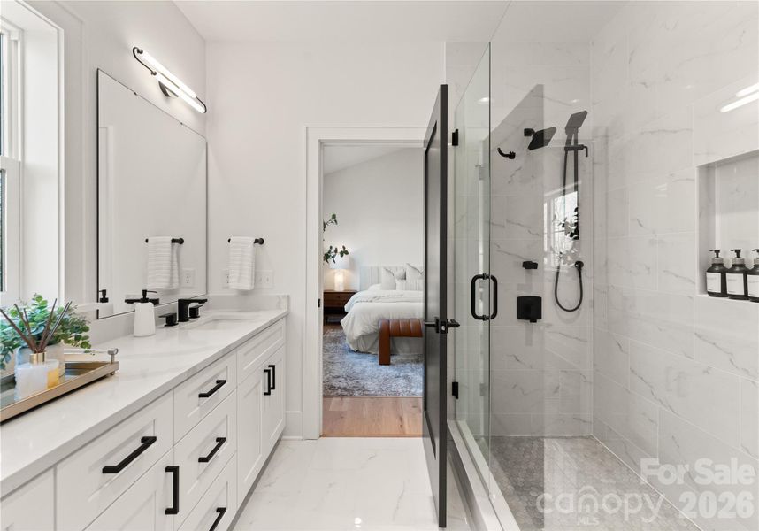 Furnished interior view inside a new home in , Charlotte (Image 33). Furnished interior view inside a new home in , Charlotte (Image 33).