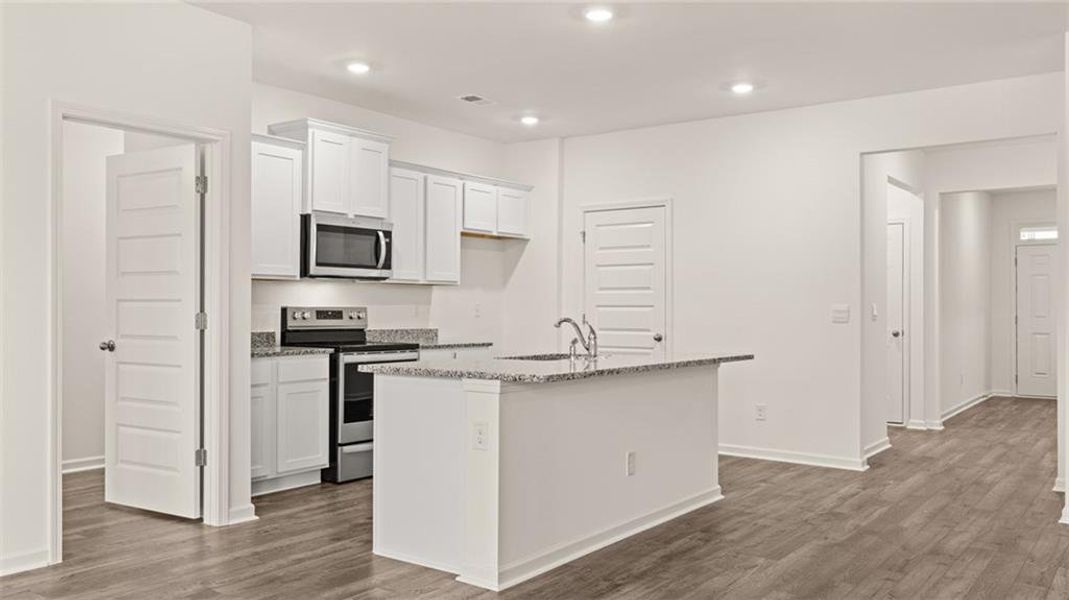 Furnished interior view inside a new home in Fox Crossing, Griffin (Image 7). Furnished interior view inside a new home in Fox Crossing, Griffin (Image 7).