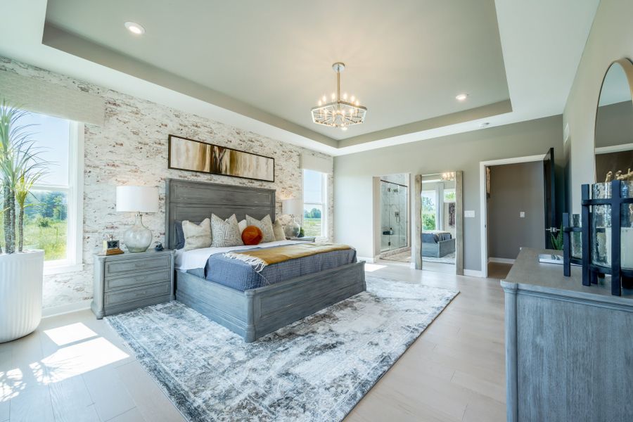 Representative furnished interior of a home built from the Leland by Fischer Homes in Hidden Fields, Hoschton (Image 24).