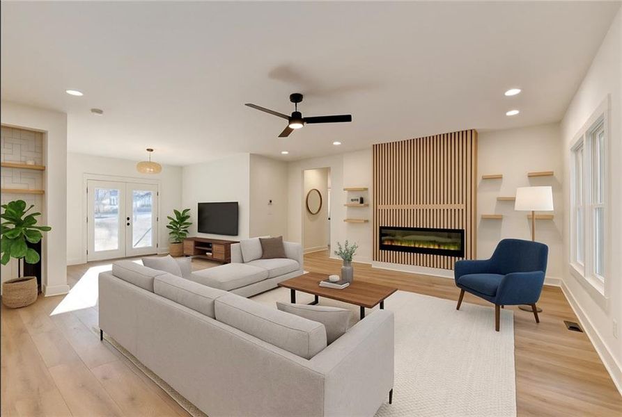 Furnished interior view inside a new home in , Sugar Hill (Image 9).