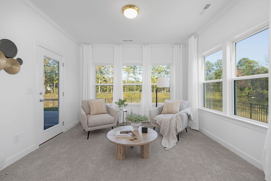 Furnished interior view inside a new home in Stonebridge Fairways, Monroe (Image 13). Furnished interior view inside a new home in Stonebridge Fairways, Monroe (Image 13).