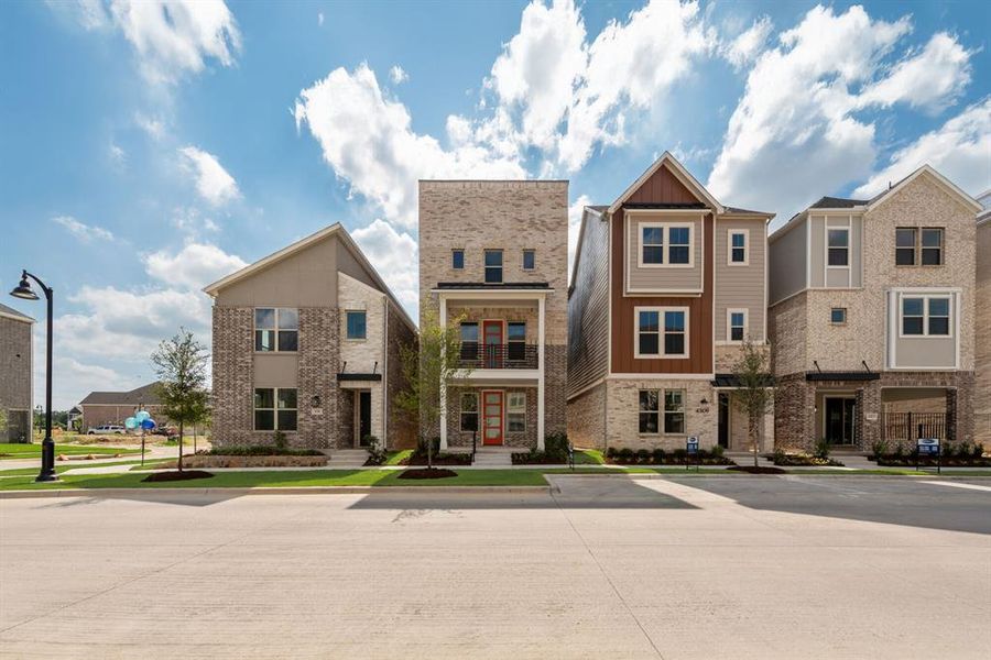 Front exterior of a new home in City Point, North Richland Hills, TX, highlighting curb appeal (Image 21).