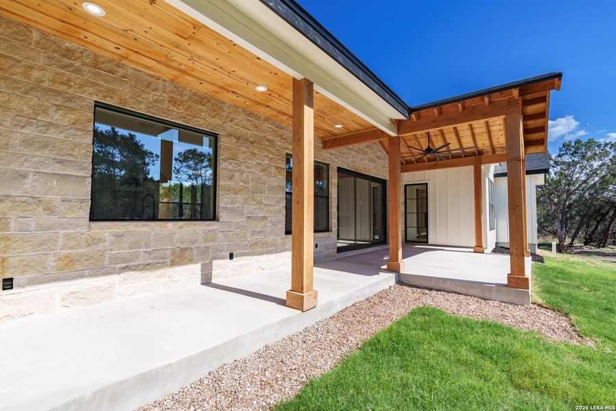 Exterior details and patio area of a home in , Boerne (Image 4).