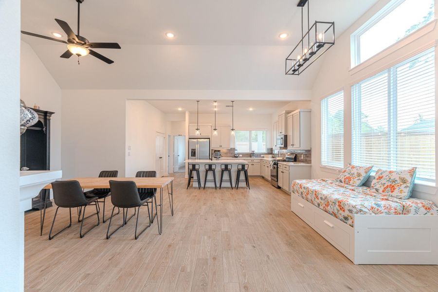 Furnished interior view inside a new home in The Woodlands Hills, Willis (Image 8).