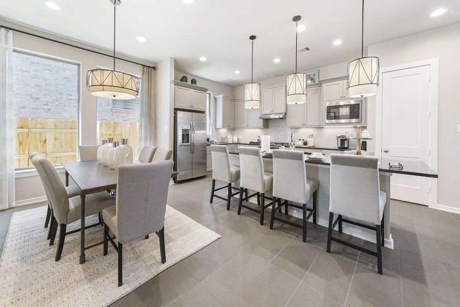 Furnished interior view inside a new home in Wood Leaf Reserve, Tomball (Image 29).