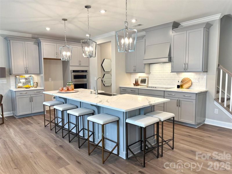 Furnished interior view inside a new home in The Townes at Wade Ardrey, Charlotte (Image 10). Furnished interior view inside a new home in The Townes at Wade Ardrey, Charlotte (Image 10).