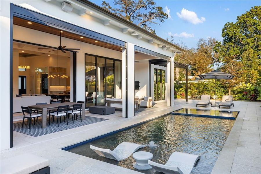 Exterior details and patio area of a home in , Sarasota (Image 38).