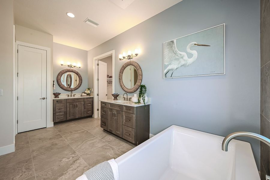 Representative furnished interior of a home built from the Key West II by Homes by WestBay in Crosswind Ranch, Parrish (Image 17).