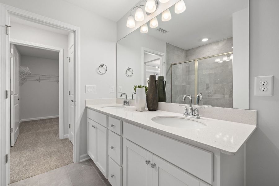 Representative furnished interior of a home built from the Hemingway by Pulte Homes in Sedgefield Green, Greensboro (Image 6).