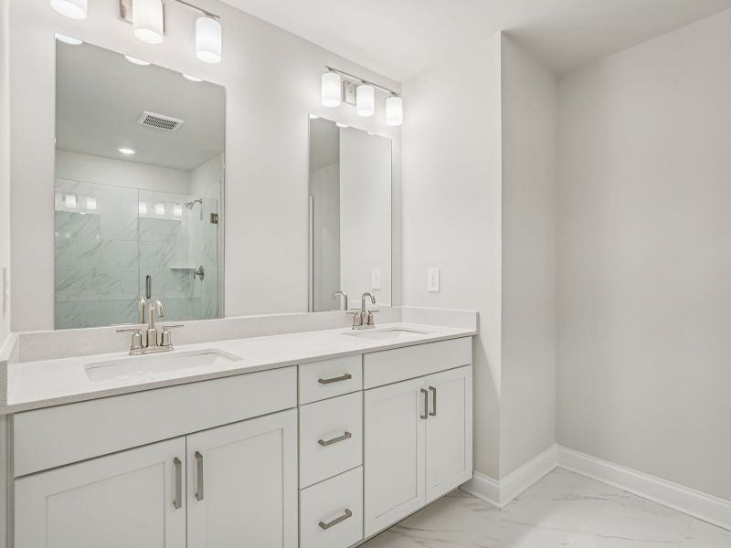 Furnished interior view inside a new home in Martin Springs - Cottage Series, Lawrenceville (Image 6). Furnished interior view inside a new home in Martin Springs - Cottage Series, Lawrenceville (Image 6).