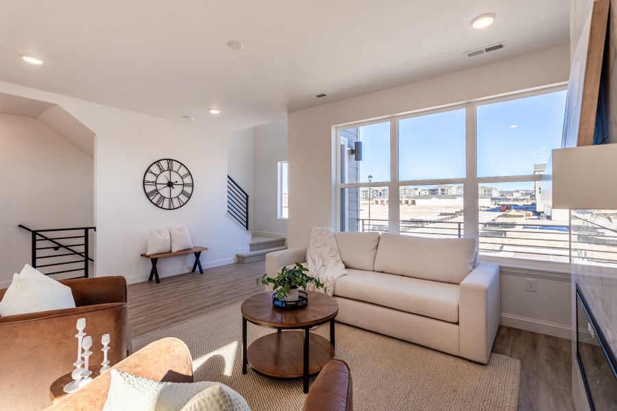 Representative furnished interior of a home built from the Tristyn by Lokal Homes in Victory Ridge, Colorado Springs (Image 7).