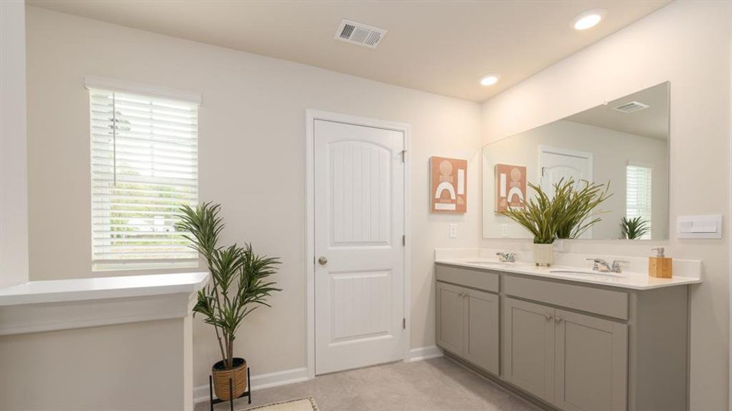 Furnished interior view inside a new home in Rosewood Farms, Acworth (Image 22). Furnished interior view inside a new home in Rosewood Farms, Acworth (Image 22).