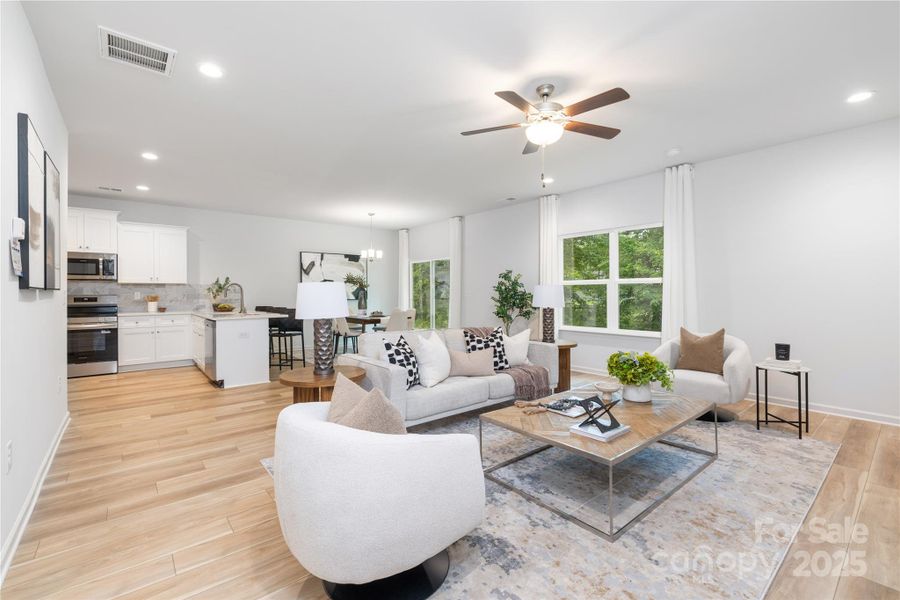 Furnished interior view inside a new home in Northway at Echo Glen, Charlotte (Image 15).