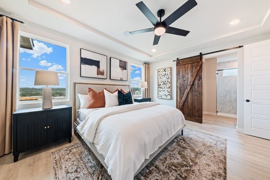 Representative furnished interior of a home built from the Arlington by Hakes Brothers in Hickory Ridge Estates, Elmendorf (Image 4).