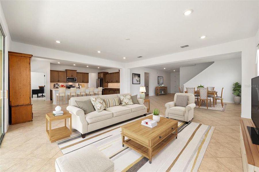 Furnished interior view inside a new home in Calesa Township, Ocala (Image 7). Furnished interior view inside a new home in Calesa Township, Ocala (Image 7).