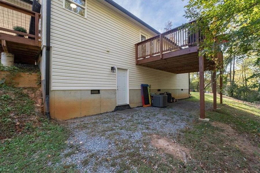 Exterior details and patio area of a home in , White (Image 1). Exterior details and patio area of a home in , White (Image 1).