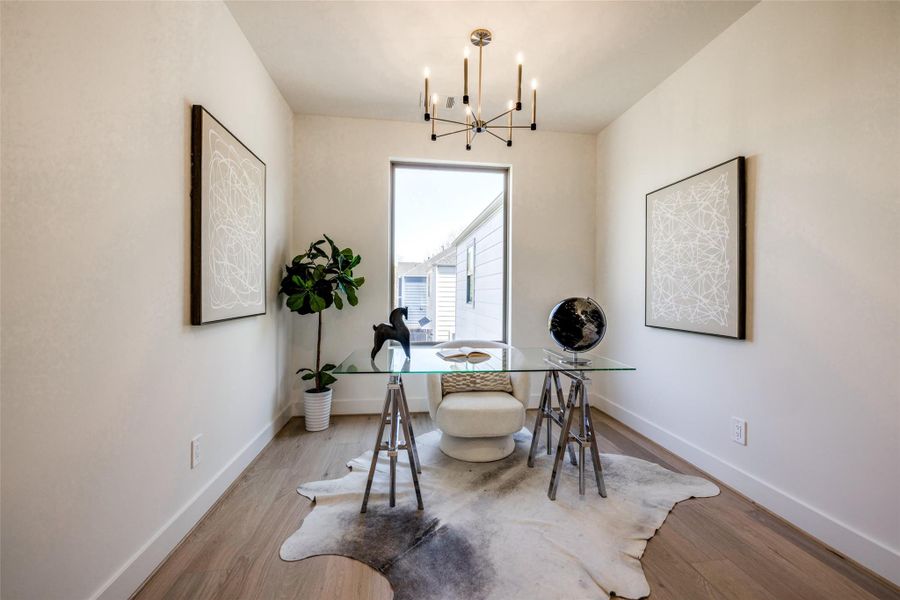 Furnished interior view inside a new home in , Houston (Image 25).