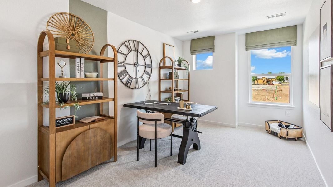 Furnished interior view inside a new home in Settlers Crossing, Commerce City (Image 13).