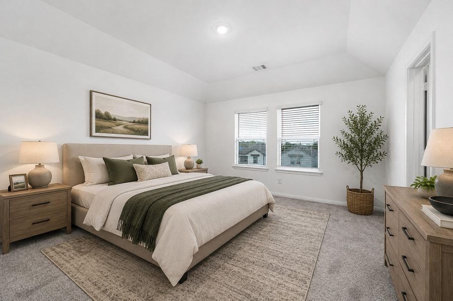 Secondary bedroom on the second floor, virtually staged Secondary bedroom on the second floor, virtually staged