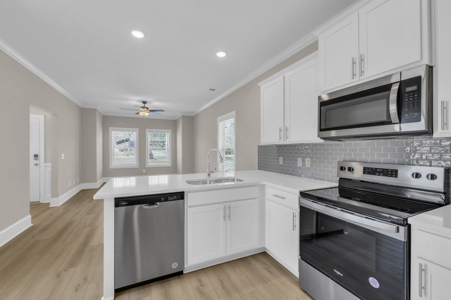 Representative furnished interior of a home built from the Ocala II by Great Southern Homes in White Oak Estates, Conway (Image 5).