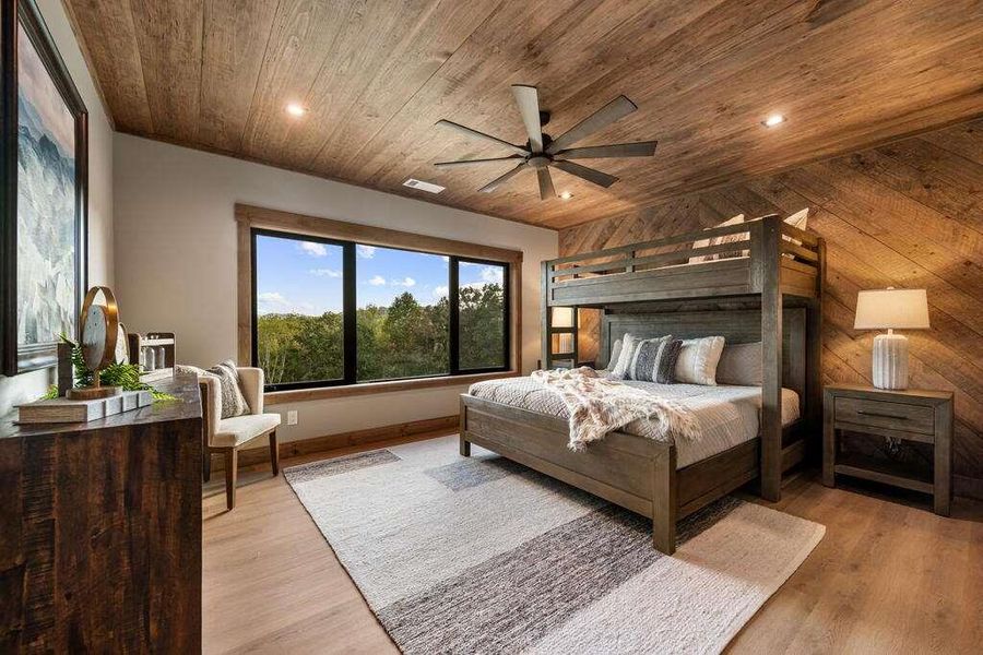 Furnished interior view inside a new home in , Blue Ridge (Image 12).