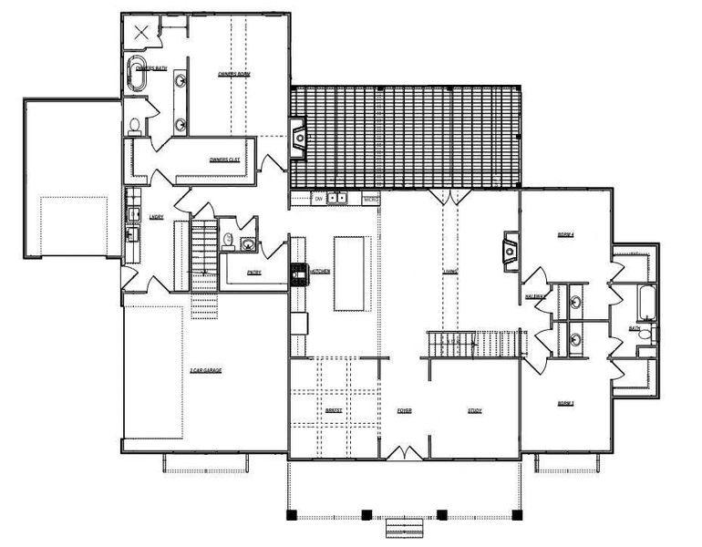 2D floor plan layout of this home in , Bogart, GA (Image 2).