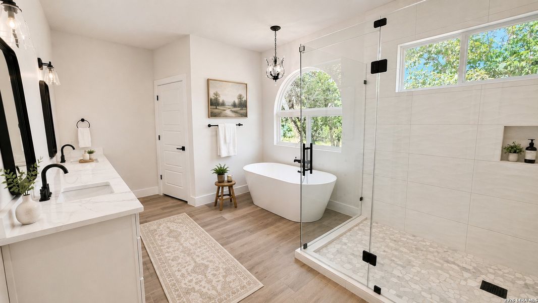 Furnished interior view inside a new home in , Bulverde (Image 31).