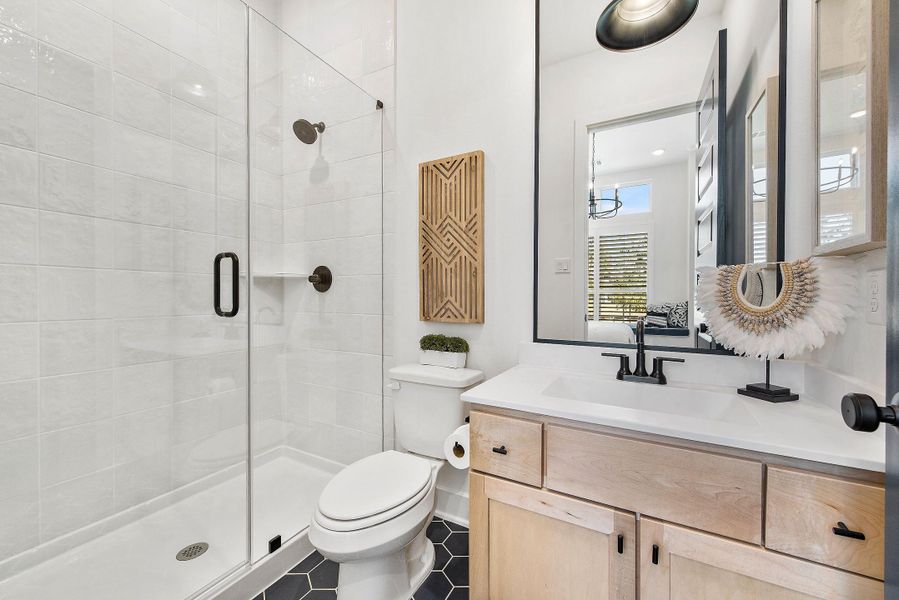 Furnished interior view inside a new home in Bridgeland, Cypress (Image 10). Furnished interior view inside a new home in Bridgeland, Cypress (Image 10).