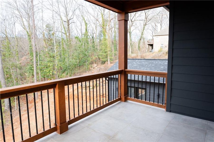 Exterior details and patio area of a home in , Atlanta (Image 31).