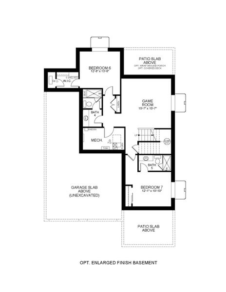 2D floor plan layout for the 6230 by Scott Felder Homes in Westerly, Erie, CO (Image 9).