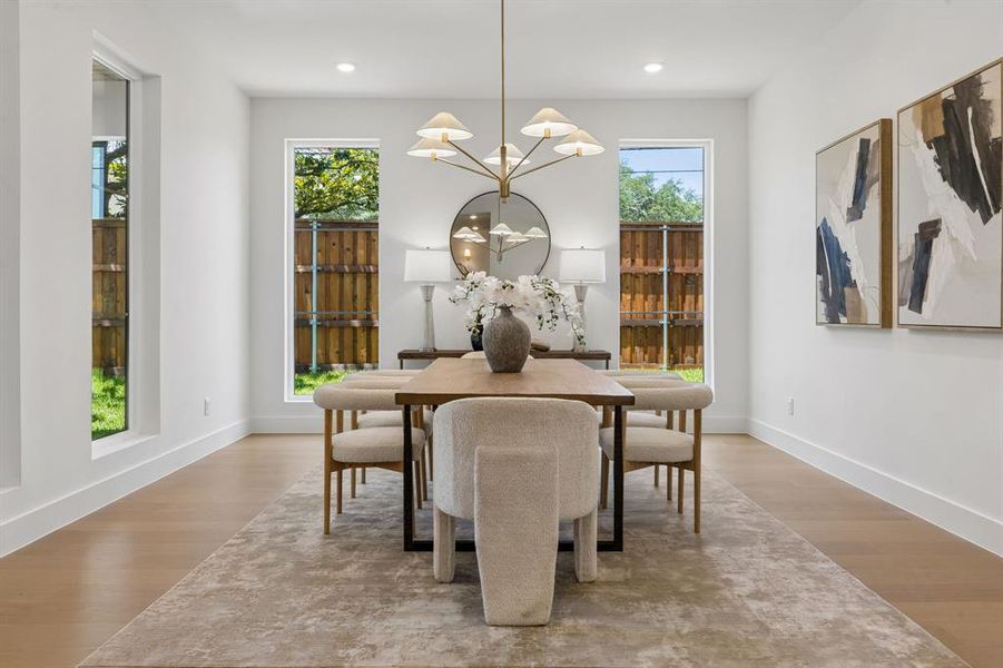 Furnished interior view inside a new home in , Dallas (Image 36).