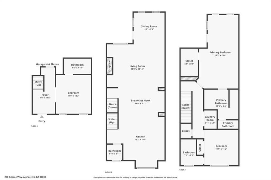 2D floor plan layout of this home in , Alpharetta, GA (Image 33).