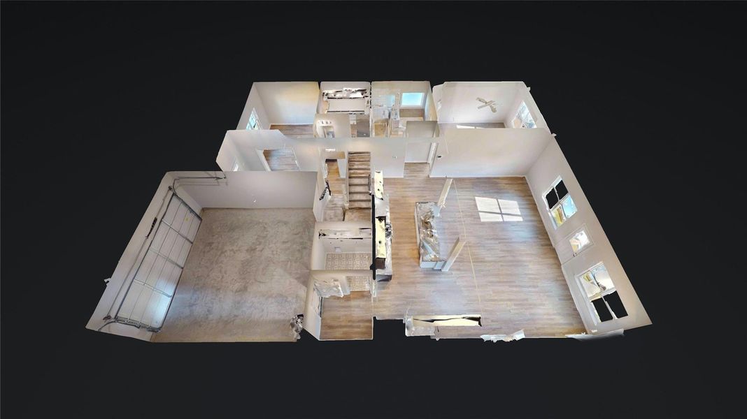 2D floor plan layout of this home in Lexington Heights 50', Willis, TX (Image 4).