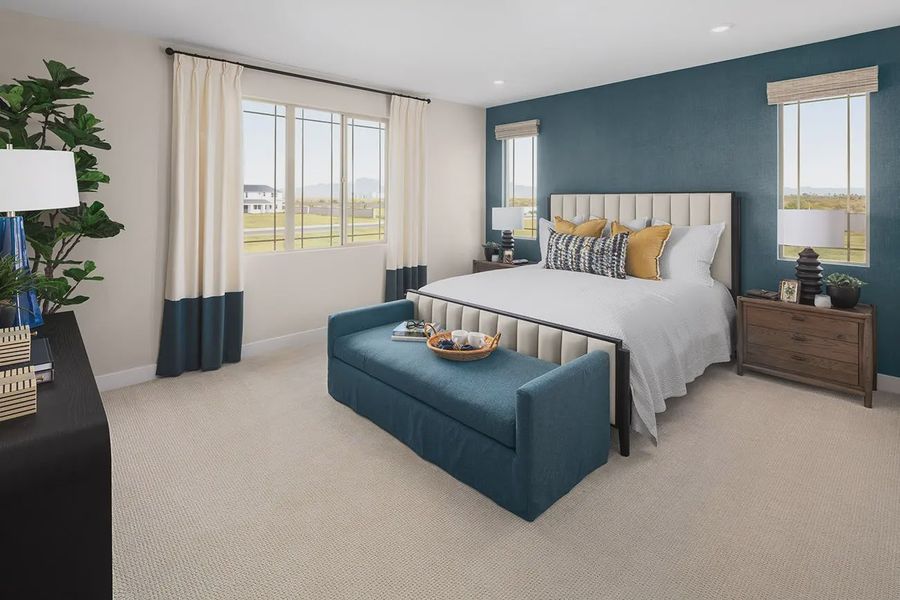 Furnished interior view inside a new home in The Estates at North Creek, Queen Creek (Image 10).