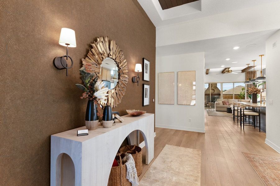 Furnished interior view inside a new home in Nolte Farms, Seguin (Image 5).