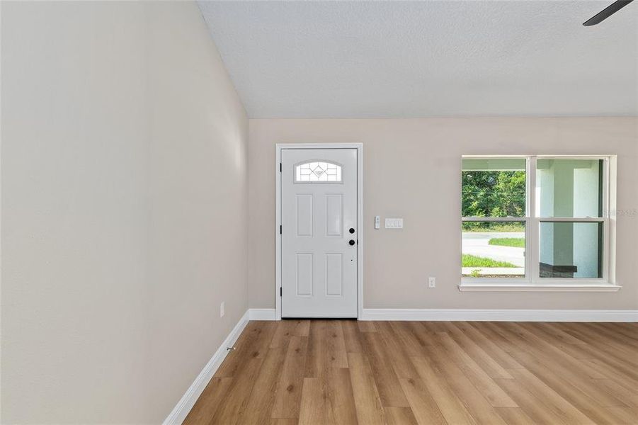 looking to front door