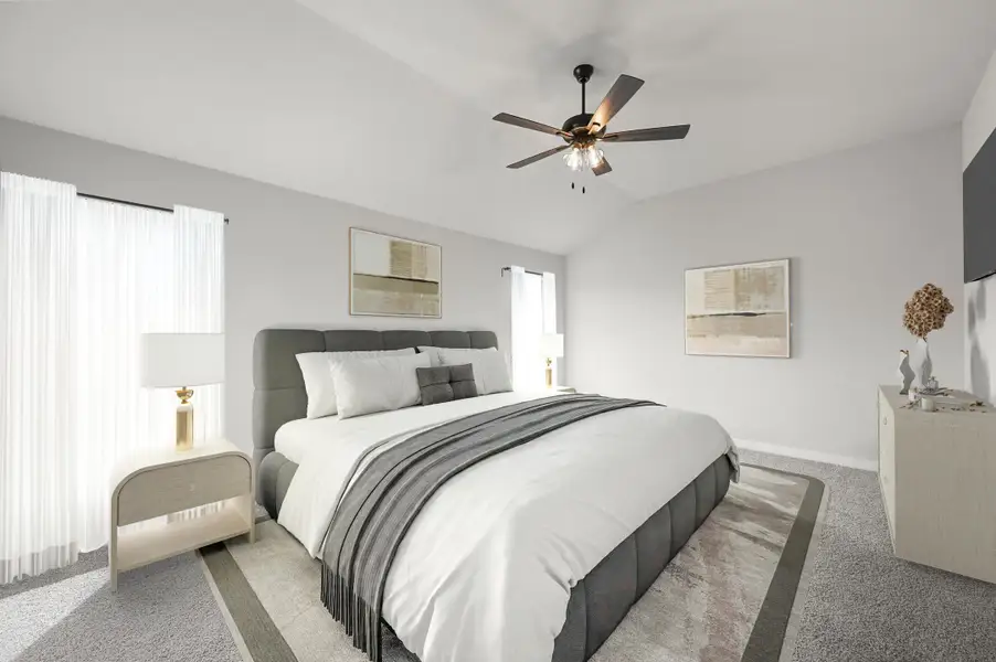 Representative furnished interior of a home built from the Hanover by Cheldan Homes in Sunset Ridge, Keene (Image 9). Representative furnished interior of a home built from the Hanover by Cheldan Homes in Sunset Ridge, Keene (Image 9).