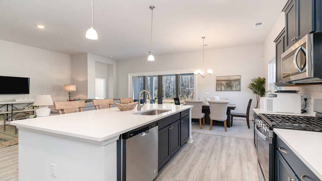 Furnished interior view inside a new home in The Preserve at Shaftesbury Glen, Conway (Image 7).