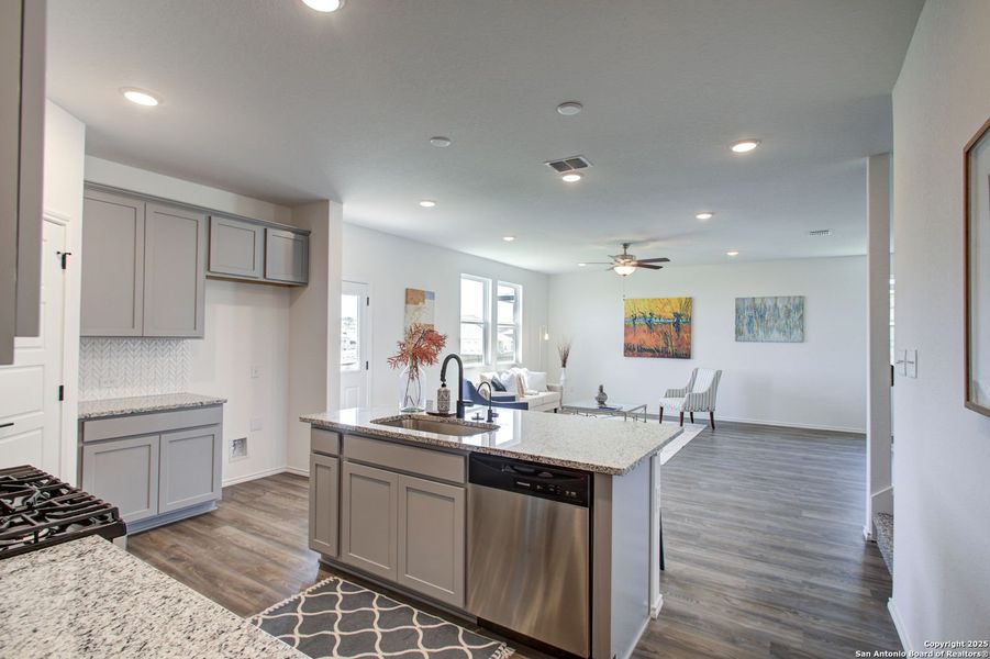Furnished interior view inside a new home in Comanche Ridge, San Antonio (Image 50).