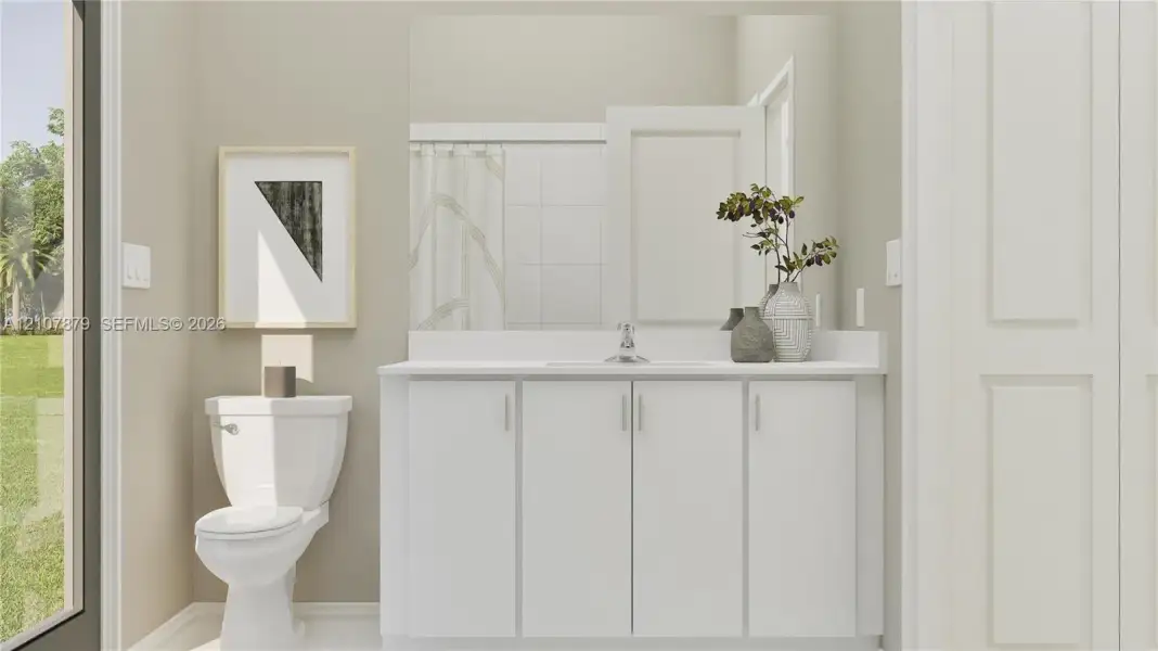 Furnished interior view inside a new home in Coral Breeze, Miami (Image 12).