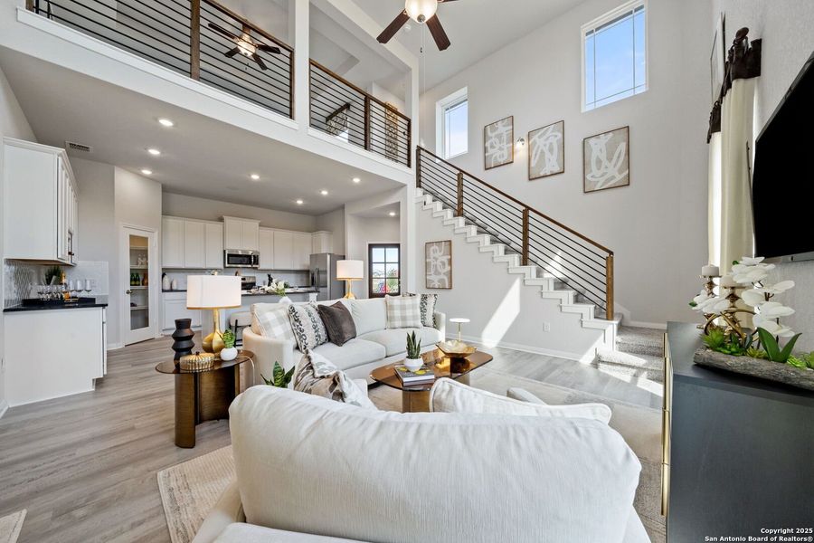Furnished interior view inside a new home in Applewhite Meadows, San Antonio (Image 11). Furnished interior view inside a new home in Applewhite Meadows, San Antonio (Image 11).